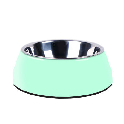 Stainless Steel Food Bowls (Green)